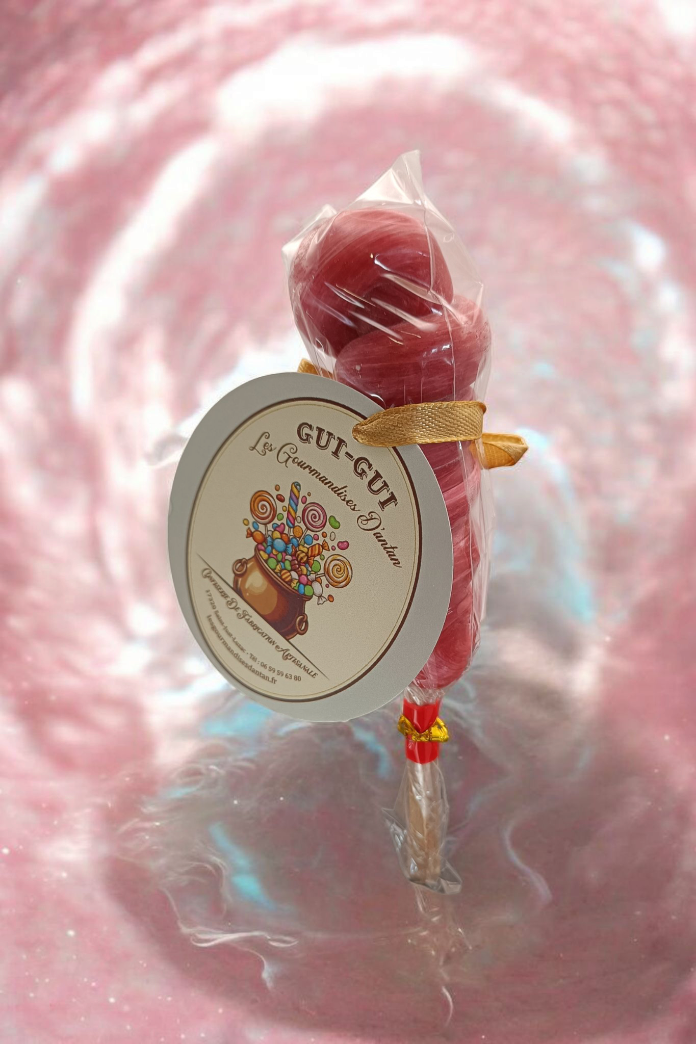 Sucette Torsade Bubble Gum