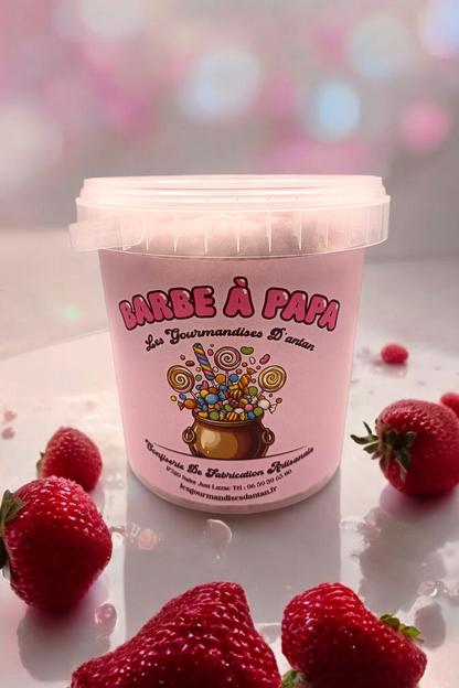 Barbes à Papa Fraise Traditionnelle
